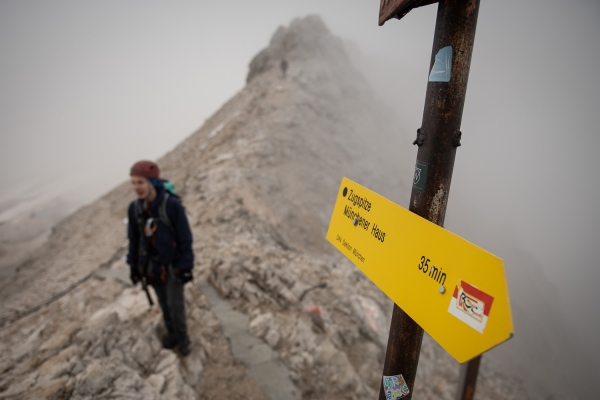 Besteigung der Zugspitze (2962m) über die Wiener Neustädter Hütte