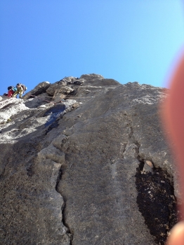 Alpine climbing course in the Oberreintal