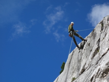 Sport climbing course in an alpine atmosphere below the Alpspitze (3 days)