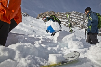 Avalanche training in Garmisch
