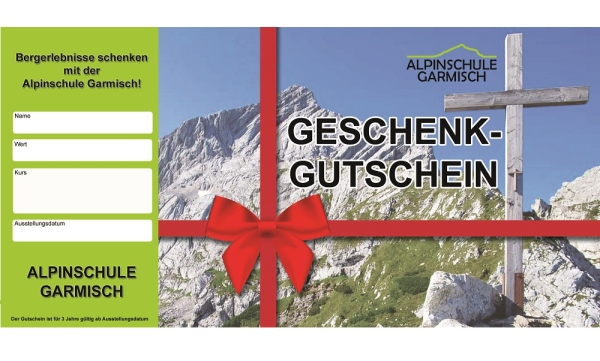 Gutschein bei der Alpinschule Garmisch für "Zugspitze über Reintal"