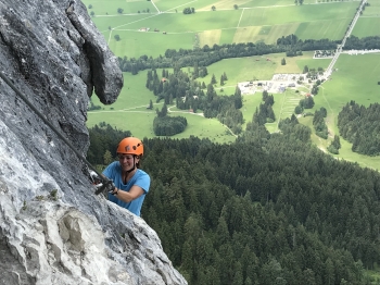 Tegelberg-Klettersteig für sportliche Klettersteig-Einsteiger