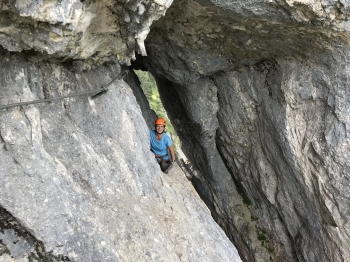 Tegelberg-Klettersteig für sportliche Klettersteig-Einsteiger