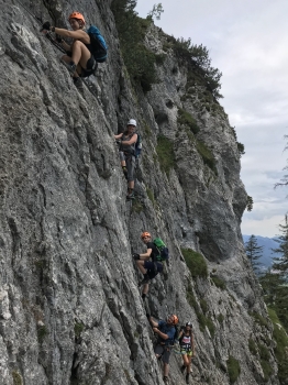 Tegelberg-Klettersteig für sportliche Klettersteig-Einsteiger