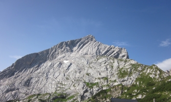Guided via ferrata tour onto the Alpspitze (2628m)...