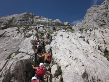 Klettersteigführung auf die Alpspitze am Samstag, 06.07.2024