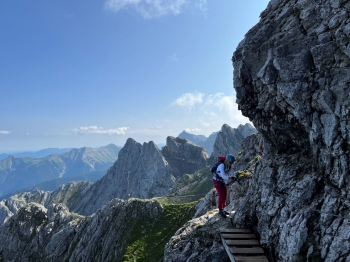 Klettersteigführung über den Mittenwalder Höhenweg am 07.08.2024