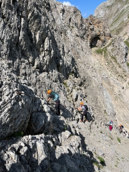 Klettersteigführung über den Mittenwalder Höhenweg am 14.09.2024