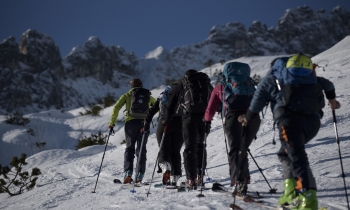 Ski touring beginners course at the Lizumer Hütte (3...