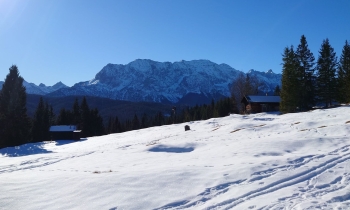 Snowshoe Hiking Around Garmisch