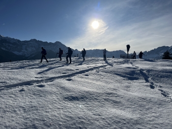 Snowshoe Hiking Around Garmisch